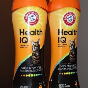 2X ARM & HAMMER Health IQ Cat Litter Additive w/Color Changing Health Indicator